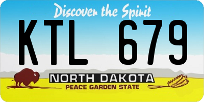 ND license plate KTL679