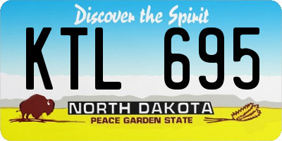 ND license plate KTL695