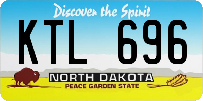 ND license plate KTL696