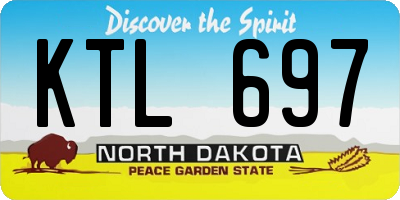 ND license plate KTL697