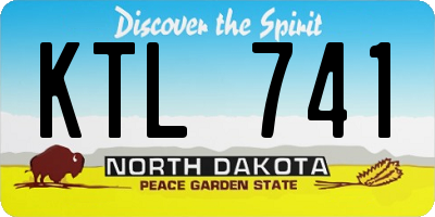 ND license plate KTL741