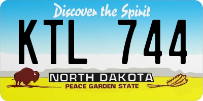 ND license plate KTL744
