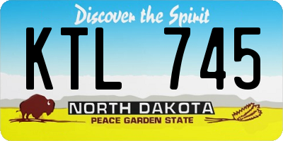 ND license plate KTL745