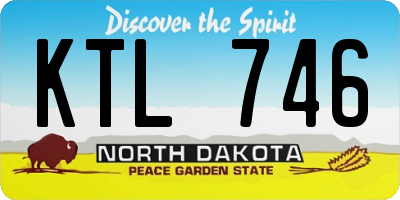 ND license plate KTL746