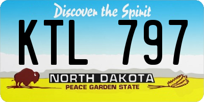 ND license plate KTL797