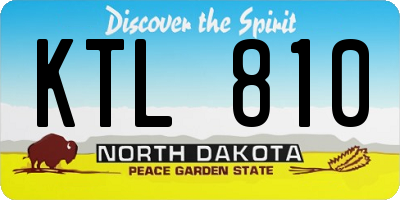 ND license plate KTL810