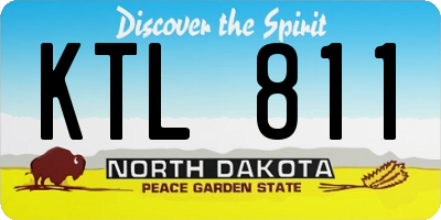 ND license plate KTL811