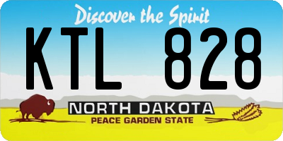 ND license plate KTL828