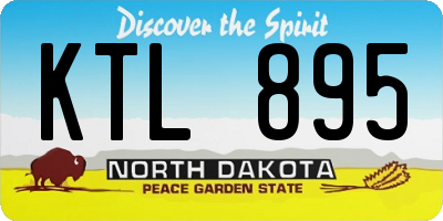 ND license plate KTL895