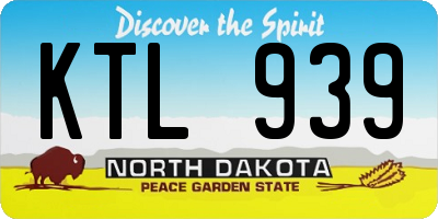 ND license plate KTL939