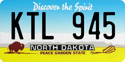 ND license plate KTL945