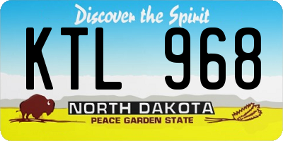 ND license plate KTL968