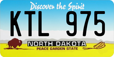 ND license plate KTL975