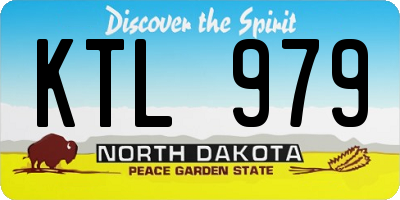 ND license plate KTL979