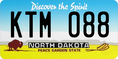 ND license plate KTM088