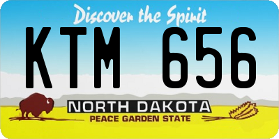 ND license plate KTM656