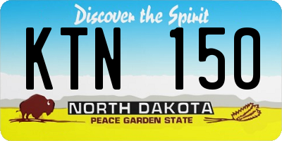 ND license plate KTN150