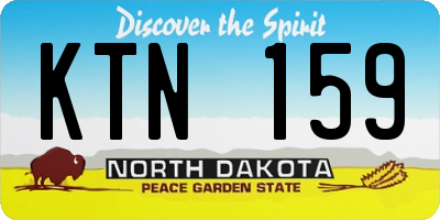 ND license plate KTN159