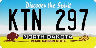 ND license plate KTN297