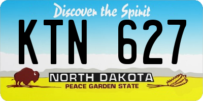 ND license plate KTN627