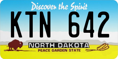 ND license plate KTN642