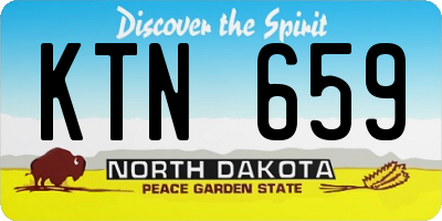 ND license plate KTN659