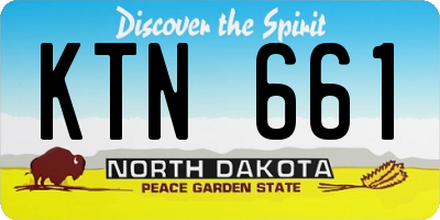 ND license plate KTN661