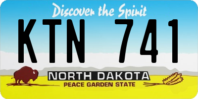 ND license plate KTN741
