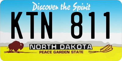 ND license plate KTN811