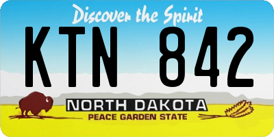 ND license plate KTN842