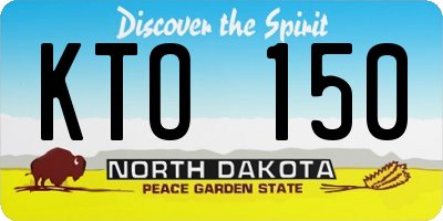 ND license plate KTO150