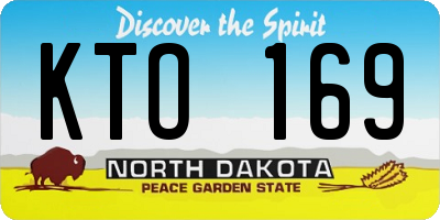 ND license plate KTO169