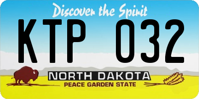 ND license plate KTP032