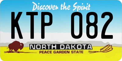 ND license plate KTP082
