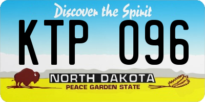 ND license plate KTP096