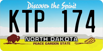 ND license plate KTP174