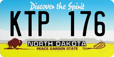 ND license plate KTP176