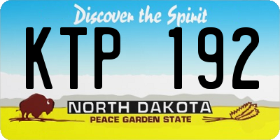 ND license plate KTP192