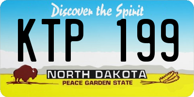 ND license plate KTP199