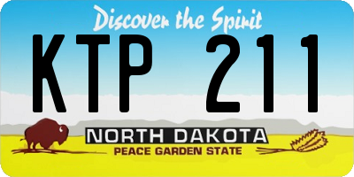 ND license plate KTP211