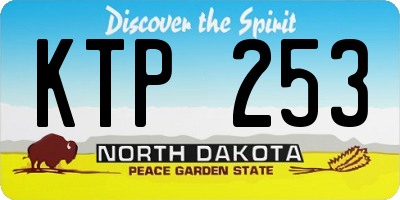 ND license plate KTP253