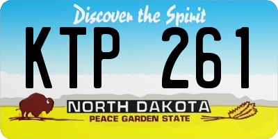 ND license plate KTP261
