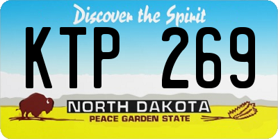 ND license plate KTP269
