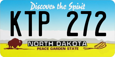 ND license plate KTP272