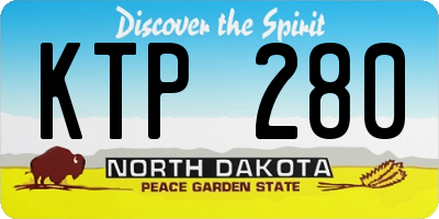 ND license plate KTP280