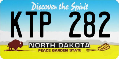 ND license plate KTP282
