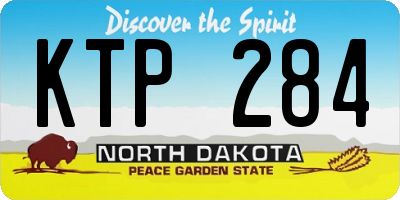 ND license plate KTP284