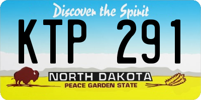 ND license plate KTP291