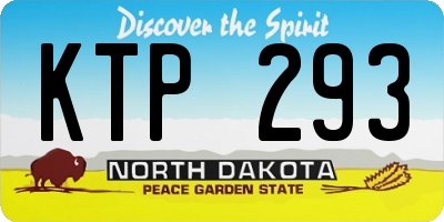 ND license plate KTP293