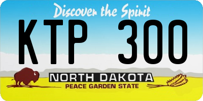 ND license plate KTP300